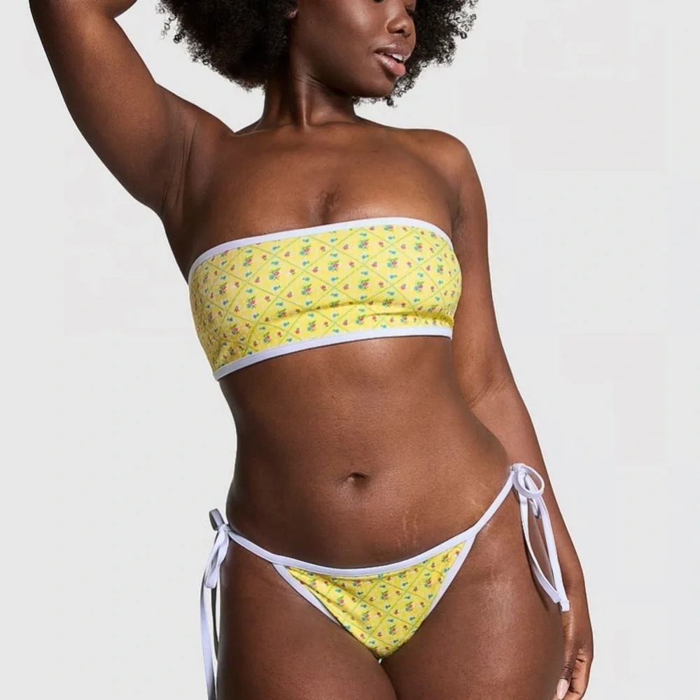 New! SET Frankie’s Bikinis x Pink Rosalind Top and Bikini Bottom 31474